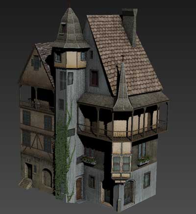 دانلود مدل سه بعدی خانه قرون وسطی
