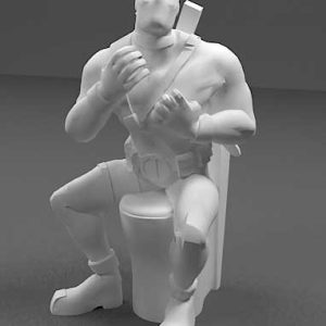 دانلود مدل سه بعدی ددپل در توالت