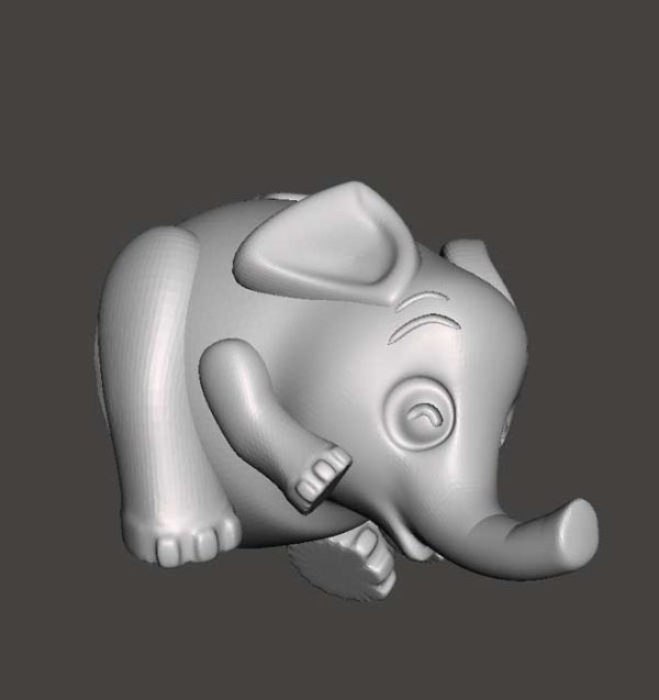 دانلود مدل سه بعدی فیل بانمک
