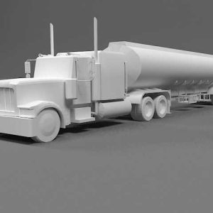 دانلود مدل سه بعدی کامیون تانکر بنزین