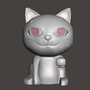 دانلود مدل سه بعدی گربه کودکانه
