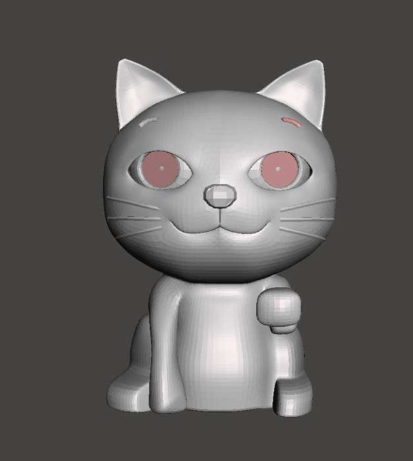 دانلود مدل سه بعدی گربه کودکانه