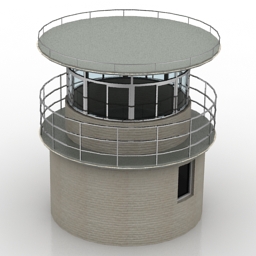 دانلود مدل آماده سه بعدی برج نگهبانی پلیس