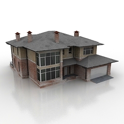 مدل سه بعدی خانه ویلایی